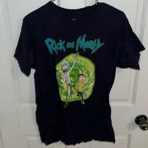 Black men’s medium Rick and Morty T-shirt in great condition